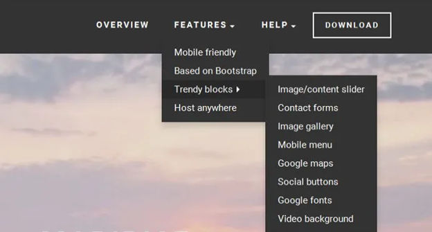 Image showing a screen with dropdown menus.